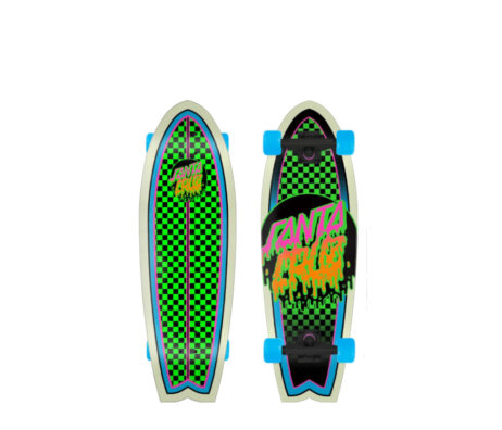 Cruiser Skate SANTA CRUZ Rad Dot Shark Green 27.70" skates skate