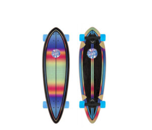 Longboard Skate SANTA CRUZ Iridescent Dot Pintail Multi 33' skates skate