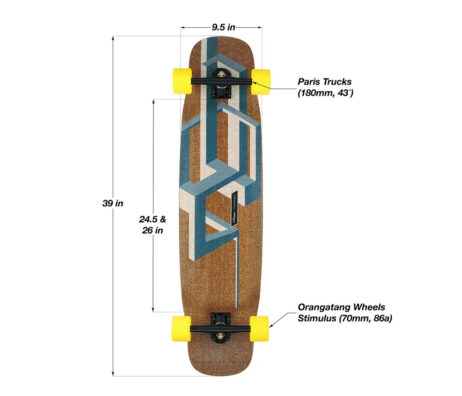 Longboard Skate Loaded Basalt Tesseract 39"